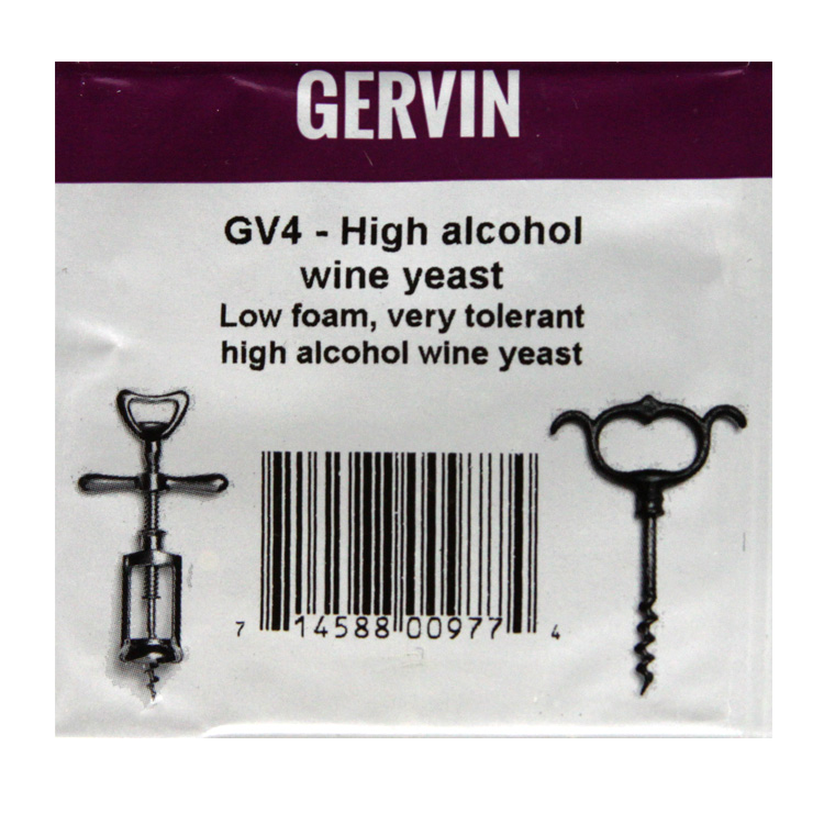Gervin ‐ Gv4 ‐ High Alcohol Wine Yeast