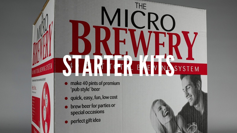 Micro brewery starter kits for beer, cider, wine and spirits