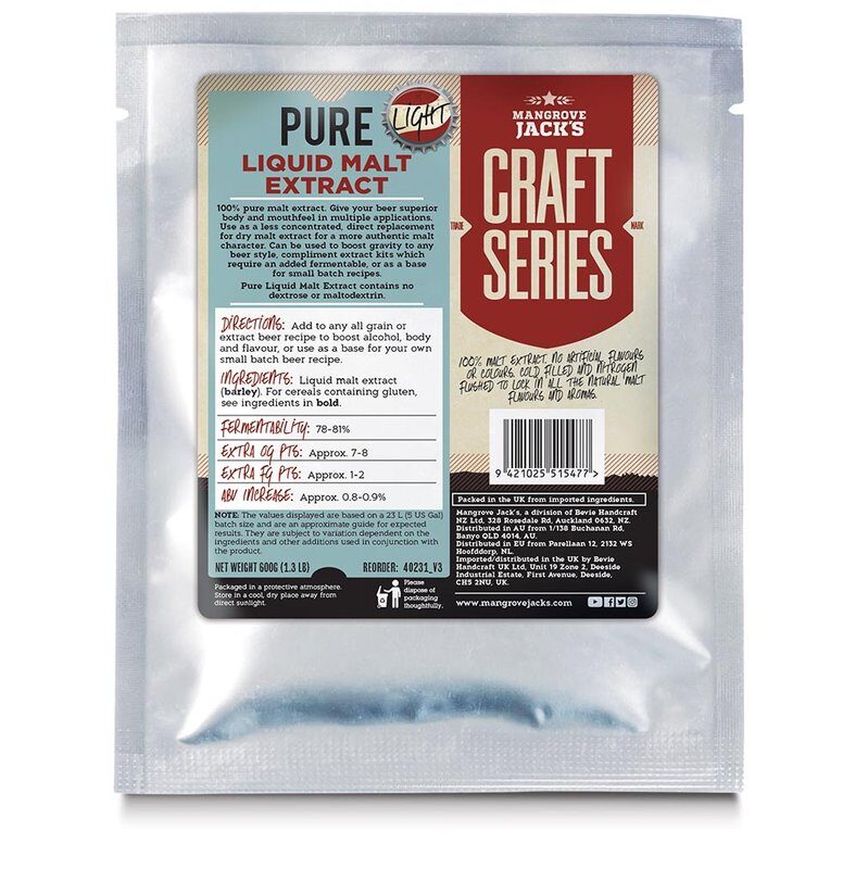 Mangrove Jack's Pure Liquid Malt Extract - Light (600g)
